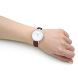 Fossil Jacqueline White Dial Brown Leather Strap Watch for Women - ES3708 Buy Now By Fossil