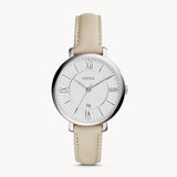 Fossil Jacqueline White Dial Beige Leather Strap Watch for Women - ES3793 Buy Now By Fossil