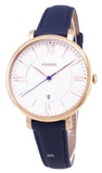 Fossil Jacqueline White Dial Blue Leather Strap Watch for Women - ES3843 Buy Now By Fossil