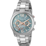 Fossil Perfect Boyfriend Mother of Pearl Blue Dial Silver Steel Strap Watch for Women - ES3880 Buy Now By Fossil