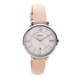 Fossil Jacqueline Blush Mother of Pearl Dial Pink Leather Strap Watch for Women - ES4151 Buy Now By Fossil