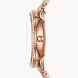 Fossil Tailor Rose Gold Dial Rose Gold Steel Strap Watch for Women - ES4264 Buy Now By Fossil