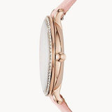 Fossil Jacqueline White Dial Pink Leather Strap Watch for Women - ES4303 Buy Now By Fossil