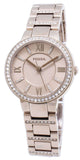 Fossil Virginia Pink Dial Pink Steel Strap Watch for Women - ES4482 Buy Now By Fossil
