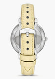Fossil Jacqueline Three-Hand White Dial Yellow Leather Strap Watch for Women - ES4812 Buy Now By Fossil