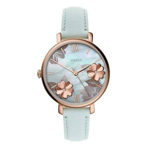 Fossil Jacqueline Multi Colored Dial Blue Leather Strap Watch for Women - ES4813 Buy Now By Fossil