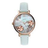 Fossil Jacqueline Multi Colored Dial Blue Leather Strap Watch for Women - ES4813 Buy Now By Fossil