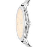 Fossil Jacqueline Three Hand Pink Dial Silver Mesh Strap Watch for Women - ES5089 Buy Now By Fossil