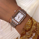 Fossil Raquel Three Hand White Dial Two Tone Steel Strap Watch For Women - ES5222 Buy Now By Fossil