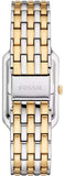 Fossil Raquel Three Hand Mother of Pearl Dial Two Tone Steel Strap Watch For Women - ES5305 Buy Now By Fossil