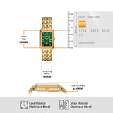 Fossil Raquel Three Hand Date Green Dial Gold Steel Strap Watch For Women - ES5341 Buy Now By Fossil