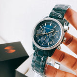 Michael Kors Bradshaw Chronograph Blue Dial Blue Steel Strap Watch For Men - MK6722 Buy Now By Michael Kors