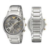 Emporio Armani Quartz Grey Dial Silver Steel Strap Watch For Men - AR11047 Buy Now By Emporio Armani