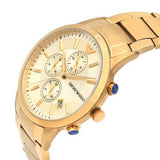 Emporio Armani Renato Chronograph White Dial Gold Steel Strap Watch For Men - AR11332 Buy Now By Emporio Armani