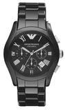 🎁 Emporio Armani Valente Chronograph Black Dial Black Ceramic Strap Watch For Men - AR1400 (100% off) Authentic Buy Shop Now