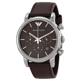 Emporio Armani Classic Chronograph Brown Dial Brown Leather Strap Watch For Men - AR1734 Buy Now By Emporio Armani