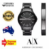 Armani Exchange Hampton Black Dial Black Steel Strap Watch For Men - AX7101 Buy Now By Armani Exchange