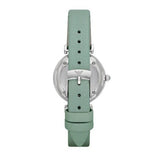 Emporio Armani Gianni T Bar Mother Of Pearl Blue Dial Blue Leather Strap Watch For Women - AR1959 Buy Now By Emporio Armani
