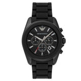 Emporio Armani Sportivo Chronograph Black Dial Black Silicone Strap Watch For Men - AR6092 Buy Now By Emporio Armani