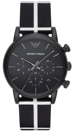 Emporio Armani Classic Black Dial Black Leather Strap Watch For Men - AR1860 Buy Now By Emporio Armani