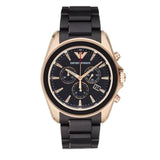 Emporio Armani Sigma Chronograph Black Dial Black SIlicon Strap Watch For Men - AR6066 Buy Now By Emporio Armani