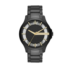 Armani Exchange Hampton Chronograph Black Dial Black Steel Strap Watch For Men - AX2192 Buy Now By Armani Exchange