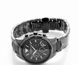 Emporio Armani Ceramica Chronograph Black Dial Black Strap Watch For Men - AR1452 Buy Now By Emporio Armani