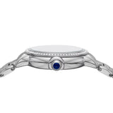 Emporio Armani Mia Three Hand Crystals Blue Dial Silver Steel Strap Watch For Women - AR11630 Buy Now By Emporio Armani