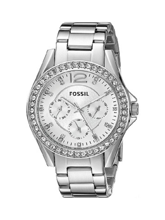 Fossil Riley Multifunction Silver Dial Silver Steel Strap Watch for Women - ES3202 Buy Now By Fossil
