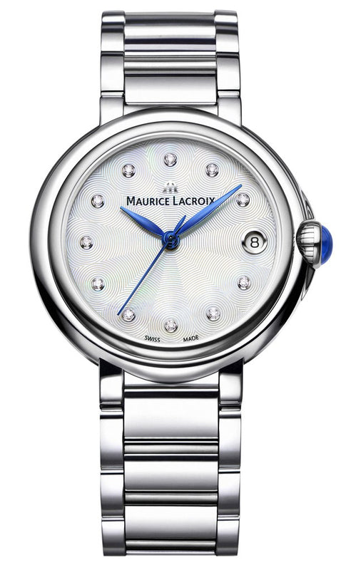Maurice Lacroix Fiaba Mother of Pearl Dial Silver Steel Strap Watch for Women - FA1004-SS002-170-1 Buy Now By Maurice Lacroix