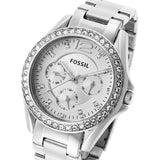 Fossil Riley Multifunction Silver Dial Silver Steel Strap Watch for Women - ES3202 Buy Now By Fossil
