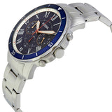 Fossil Grant Sport Chronograph Blue Dial Silver Steel Strap Watch for Men - FS5238 Buy Now By Fossil