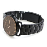 Fossil The Commuter Brown Dial Black Steel Strap Watch for Men - FS5277 Buy Now By Fossil