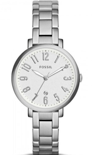 Fossil Jacqueline White Dial Silver Steel Strap Watch for Women - ES3969 Buy Now By Fossil