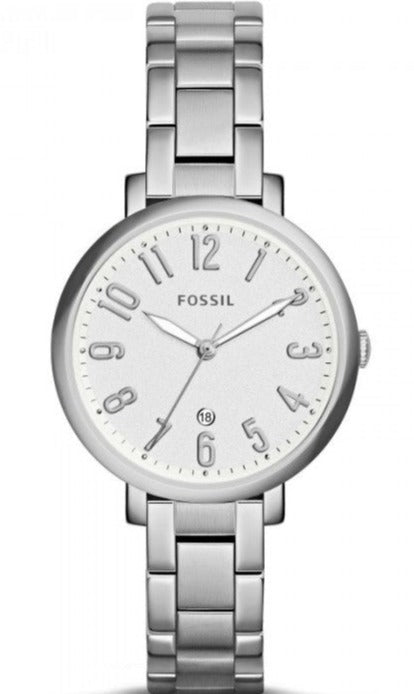 Fossil Jacqueline White Dial Silver Steel Strap Watch for Women - ES3969 Buy Now By Fossil