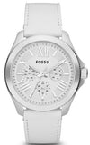 Fossil Cecile White Dial White Leather Strap Watch for Women - AM4484 Buy Now By Fossil