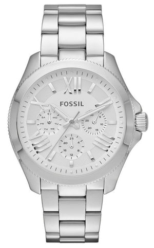 Fossil Cecile Multifunction Silver Dial Silver Steel Strap Watch for Women - AM4509 Buy Now By Fossil
