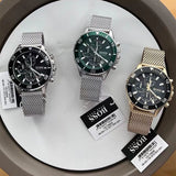 Hugo Boss Admiral Black Dial Silver Mesh Bracelet Watch for Men - 1513904 Buy Now By Hugo Boss