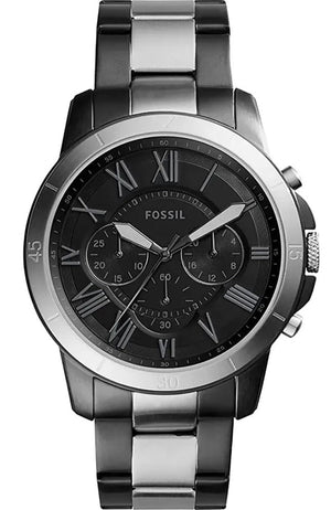 Fossil Grant Chronograph Black Dial Two Tone Steel Strap Watch for Men - FS5269 Buy Now By Fossil