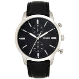 Fossil Townsman Multifunction Black Dial Black Leather Strap Watch for Men - FS5396 Buy Now By Fossil