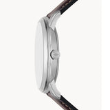 Fossil Neutra Minimalist Moonphase Silver Dial Brown Leather Strap Watch for Men - FS5905 Buy Now By Fossil