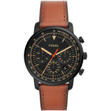 Fossil Goodwin Luggage Chronograph Black Dial Brown Leather Strap Watch for Men - FS5501 Buy Now By Fossil
