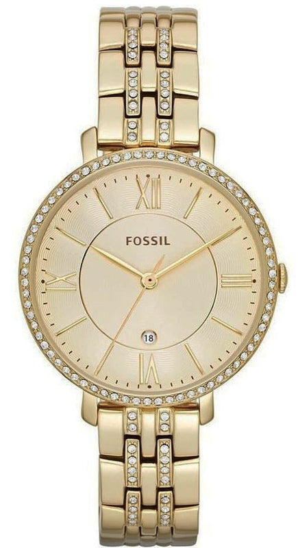 Fossil Jacqueline Gold Dial Gold Steel Strap Watch for Women - ES3547 Buy Now By Fossil