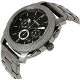 Fossil Machine Chronograph Black Dial Grey Steel Strap Watch for Men - FS4662 Buy Now By Fossil