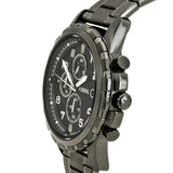 Fossil Dean Chronograph Black Dial Black Steel Strap Watch for Men - FS4721 Buy Now By Fossil