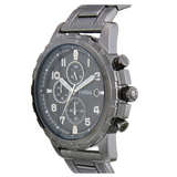 Fossil Dean Chronograph Black Dial Black Steel Strap Watch for Men - FS4721 Buy Now By Fossil