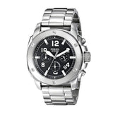 Fossil Modern Machine Black Dial Silver Steel Strap Watch for Men - FS4926 Buy Now By Fossil