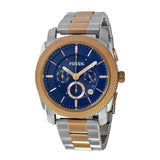 Fossil Machine Blue Dial Two Tone Steel Strap Watch for Men - FS5037 Buy Now By Fossil