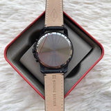 Fossil Grant Chronograph Black Dial Black Leather Strap Watch for Men - FS5132 Buy Now By Fossil