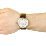 Fossil Pilot Chronograph White Dial Brown Leather Strap Watch for Men - FS5146 Buy Now By Fossil